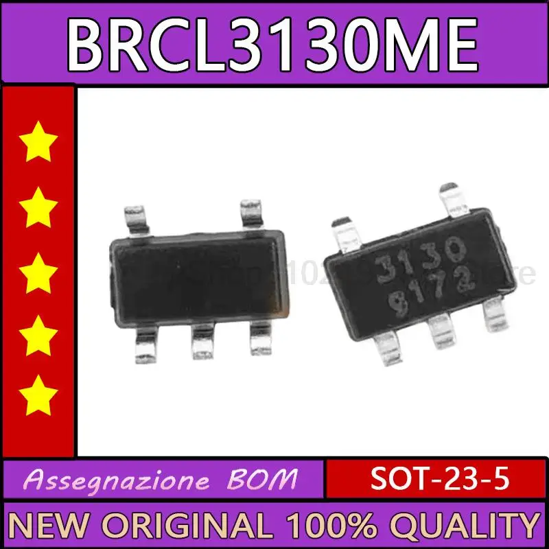 

Оригинал 50 шт./лот BRCL3130ME 3130 SOT23-5 литиевая батарея два в одном защита для зарядки IC