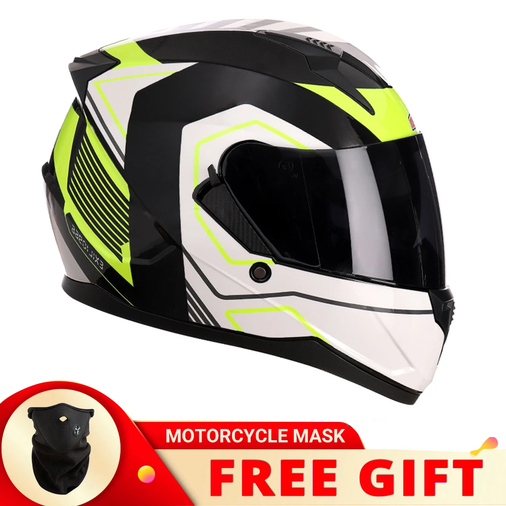 

Full Face Racing Helmets Double Visor Motorcycle Helme DOT Motorbike Men Women ECE Certification Casco Moto Motocross capacete