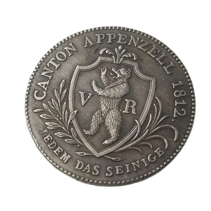 

Швейцарские посеребренные монеты 1812 года, домашний декор, монета, волшебные коллекционные монеты на удачу, рождественские подарки #137