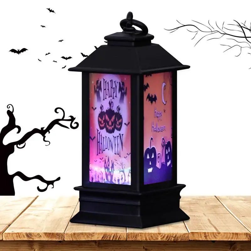 

Halloween Portable Lanterns Decorative Hanging Lantern Small Vintage Hanging LED Small Lanterns Gifts For Indoor Outdoor Table