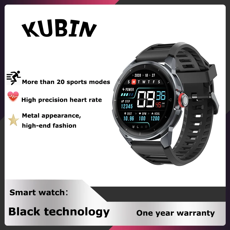 

KUNBIN Smart Watch Android IOS 2022 Men The New Sports Big Battery Waterproof High-End Fashion With Multiple Dials Free Shippin