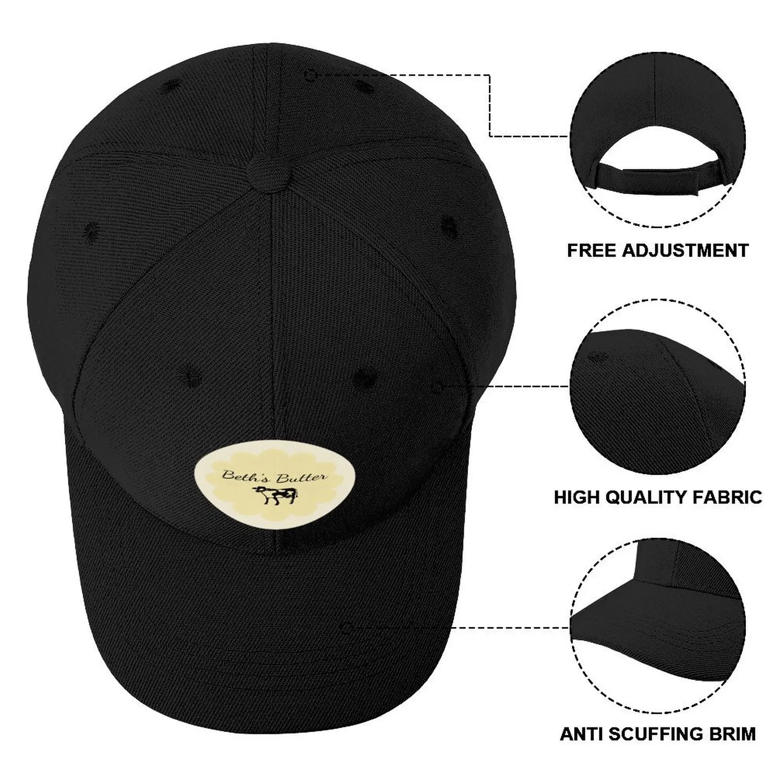 Бейсбольная кепка Beth's Butter Merch шляпа для гольфа уличная мужские и женские шляпы
