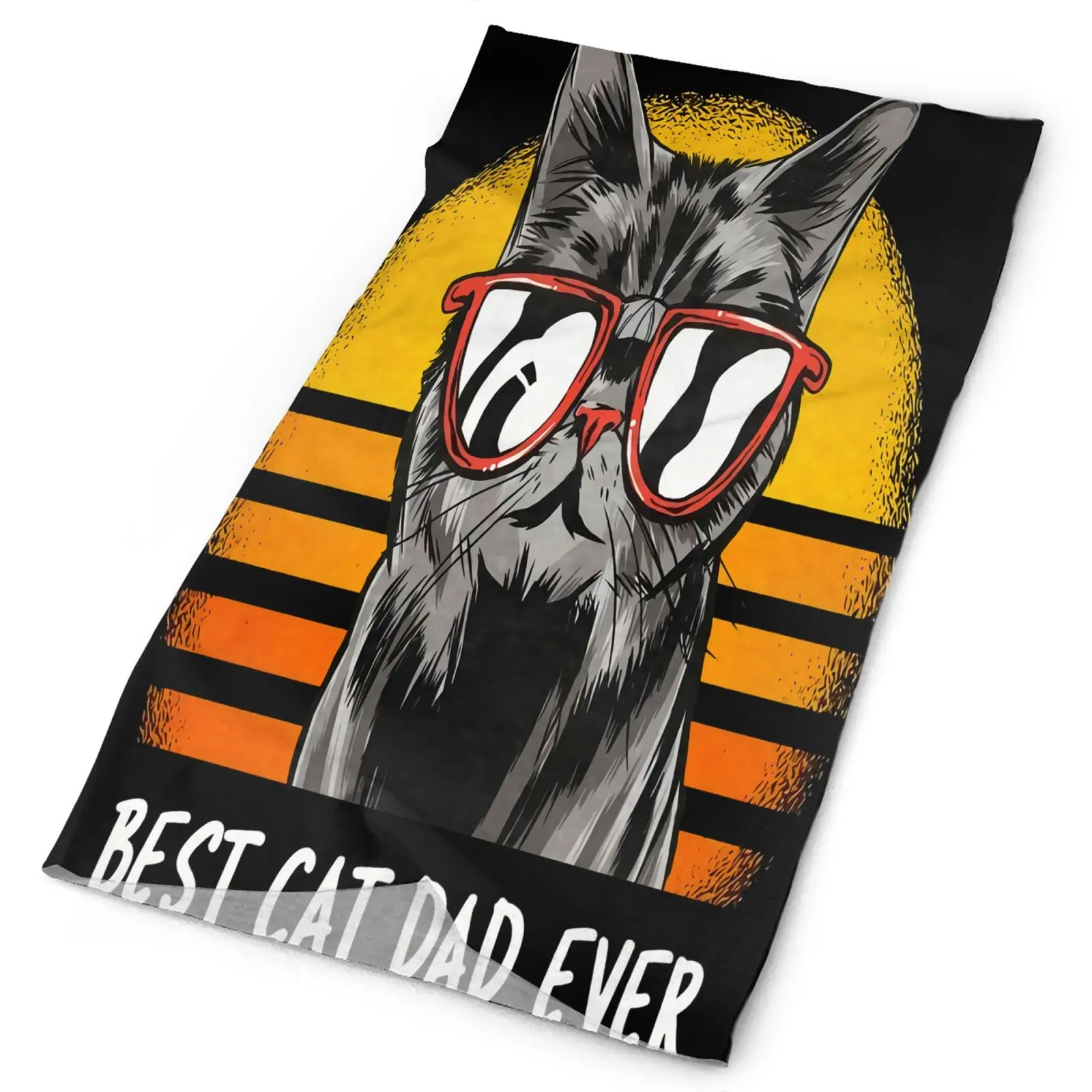 

Best Cat Dad Ever Kitten Fathers Men's Bandana Neck Warmer Man Bandana Headband Kaffiyeh Bandana Men Ski Man Scarf Bandana Man