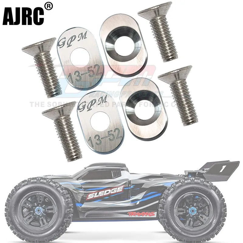 

Trax 1/8 4wd Sledge Monster Truck-95076-4 Aluminum Alloy Fixed Motor Seat Gasket