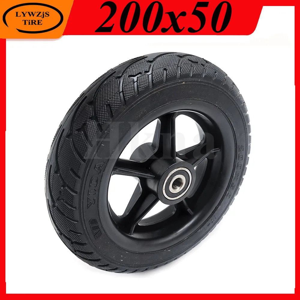 

8 Inch 200x50 Solid Wheel Tyre 200*50 Solid Tire with Plastic Hub for Electric Scooter Accessories