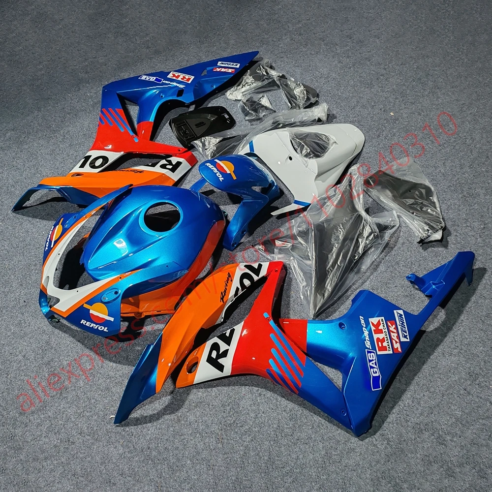 Фото Для Honda CBR600RR 2007 2008, окрашенные на заказ обтекатели для мотоциклов CBR 600RR 07 08, комплект обтекателей для всего тела №2