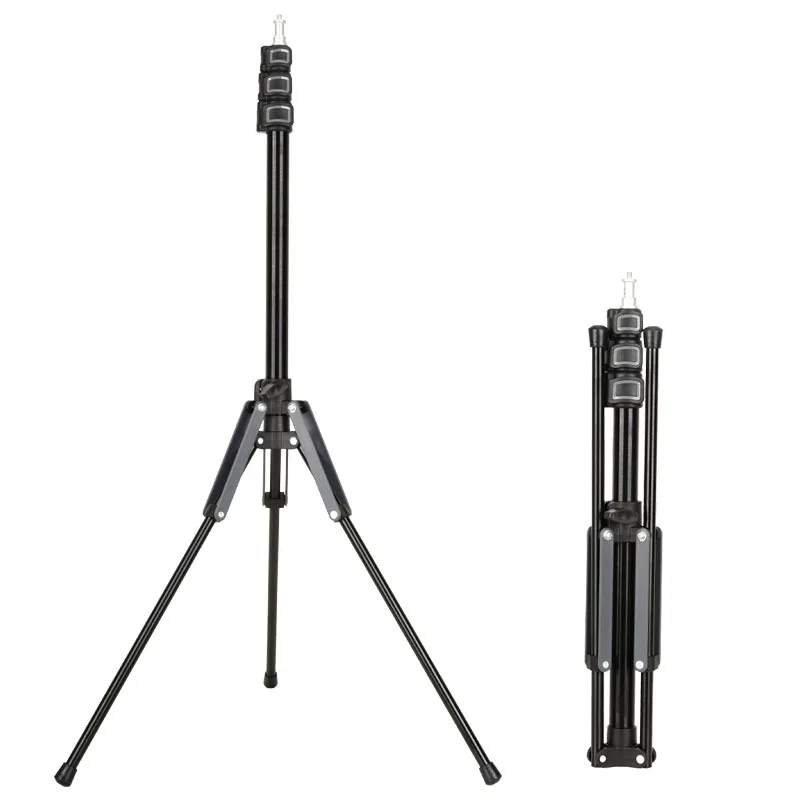 

2022. Photography Light Stand Tripod Portable Aluminum Alloy Bracket With 1/4 Screw For DSLR Camera LED Video Light Studio