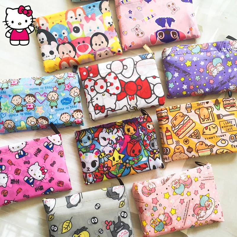 

Kawaii Sanrio Hello Kittys Y2K Cinnamoroll сумка для покупок милый аниме Экологически чистая Портативная сумка через плечо Игрушки для девочек подарок