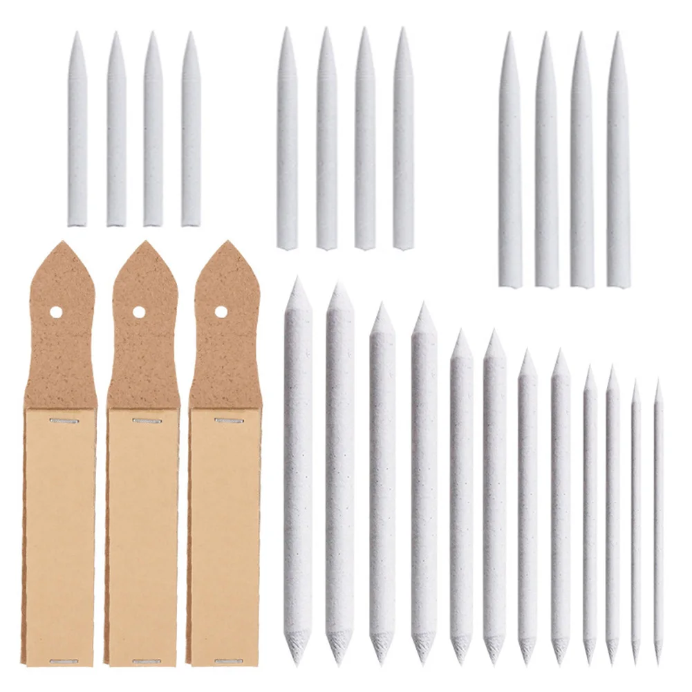 

27pcs Drawing Tools Stationery Sandpaper Art Blenders Pencil Sharpener Artist School Students Tortillions Paper Blending Stumps
