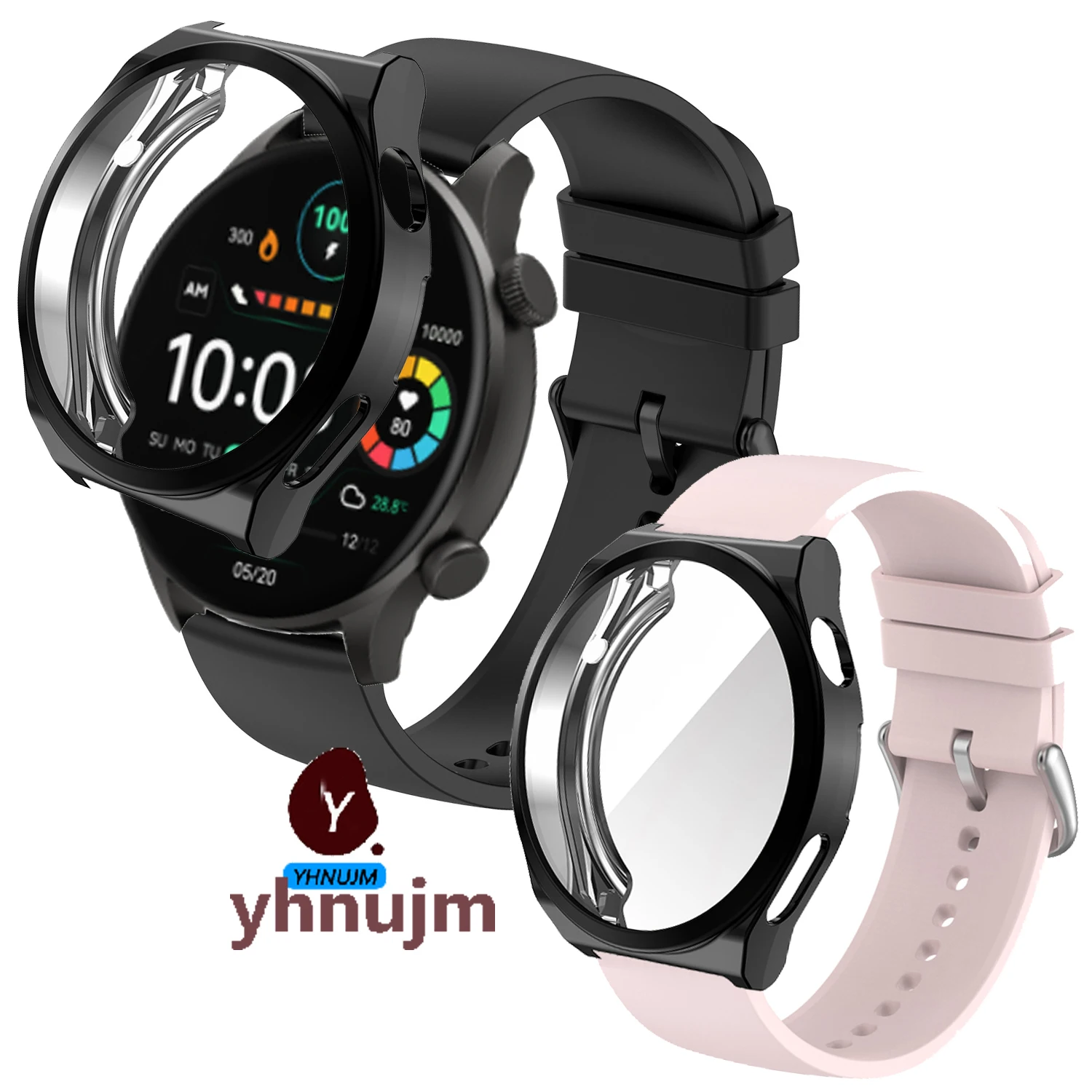

Soft Silicone Strap For Haylou Solar Plus RT3 Smart Watch Band Replaceable Sport Belt For Haylou Watch RT3 Screen Protector Case