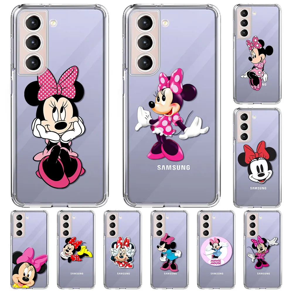 

Beauty Minnie Mouse Clear Case For Samsung Galaxy S22 S21 S20 FE S10 S9 Plus Transparent Soft Phone Note 20 Ultra 10 Lite Tampa
