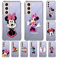 beauty minnie mouse clear case for samsung galaxy s22 s21 s20 fe s10 s9 plus transparent soft phone note 20 ultra 10 lite tampa