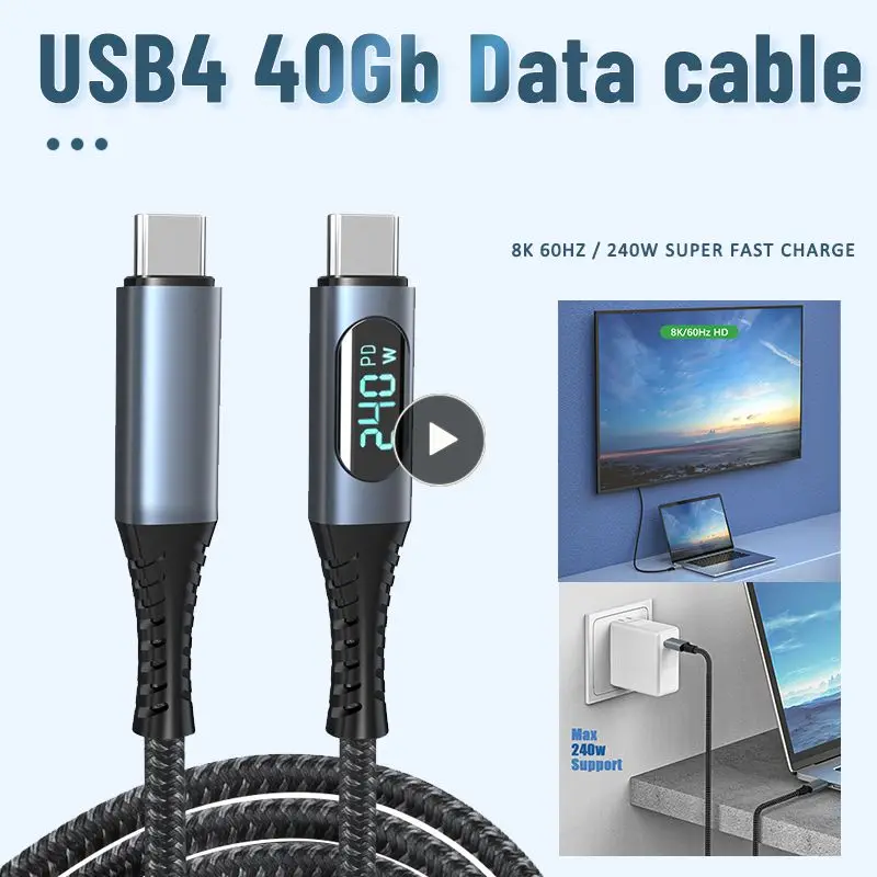 

Woven Material Fast Charging Line Wear-resistant And Durable Maximum Support For 240w Super Fast Charging Cable Data Cable
