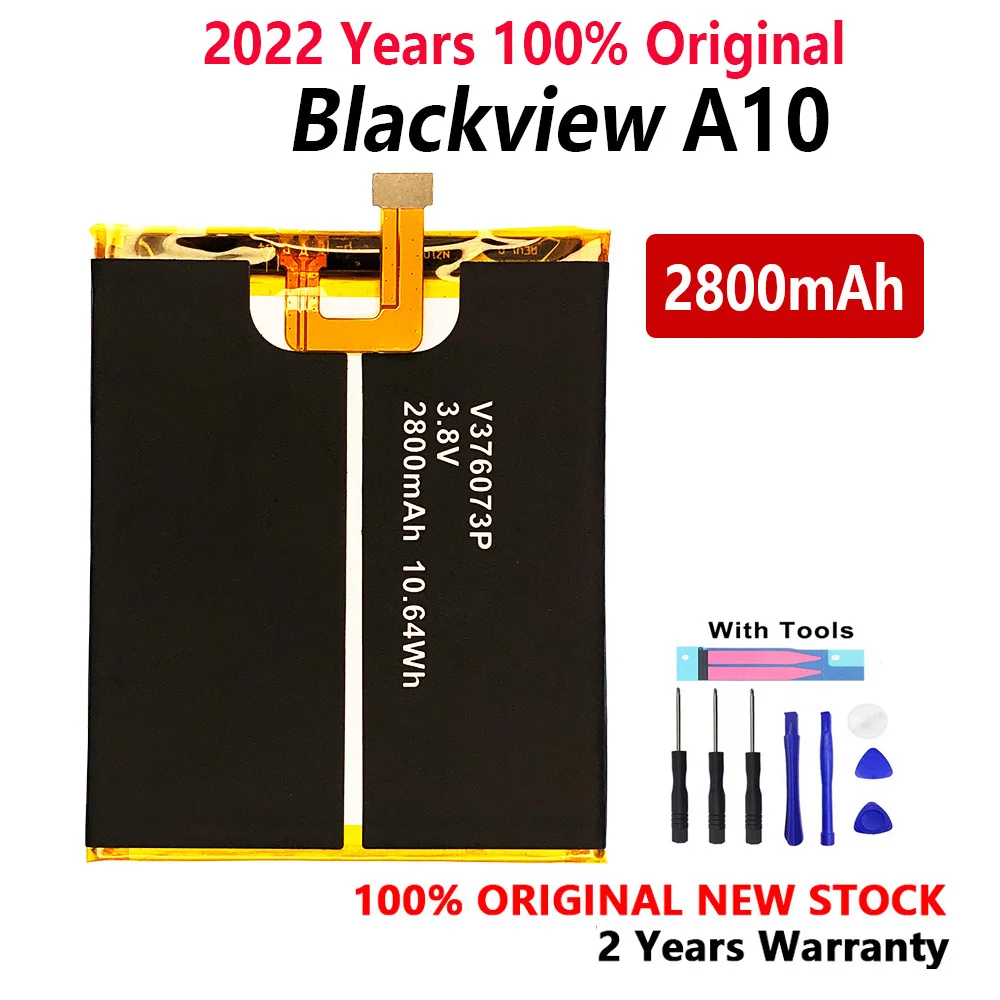 

100% Оригинальный аккумулятор A10 2800 мАч для Blackview A10/A10 Pro, высококачественные батареи, батарея с инструментами в подарок + номер для отслеживани...