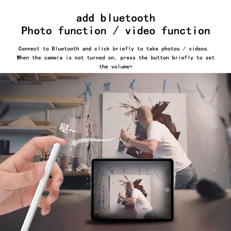 Карандаш JD30 для Apple Pencil 2 1 Bluetooth стилус iPad 2022 2021 2020 2019 с аккумулятором и цифровым