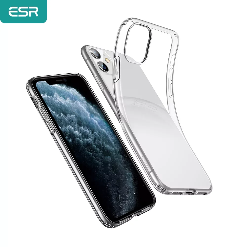 

ESR Case for iPhone 13 12 11 Pro Max Soft TPU Case for iPhone SE 3/2 2022 2020 8 7 Clear Case for iPhone 12 Mini X XS Max XR