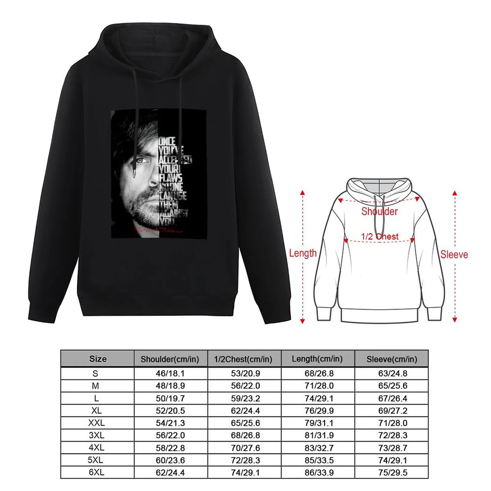 Черно-белая цитата Питера Джинклажа. Пуловер с капюшоном мужская осенняя одежда