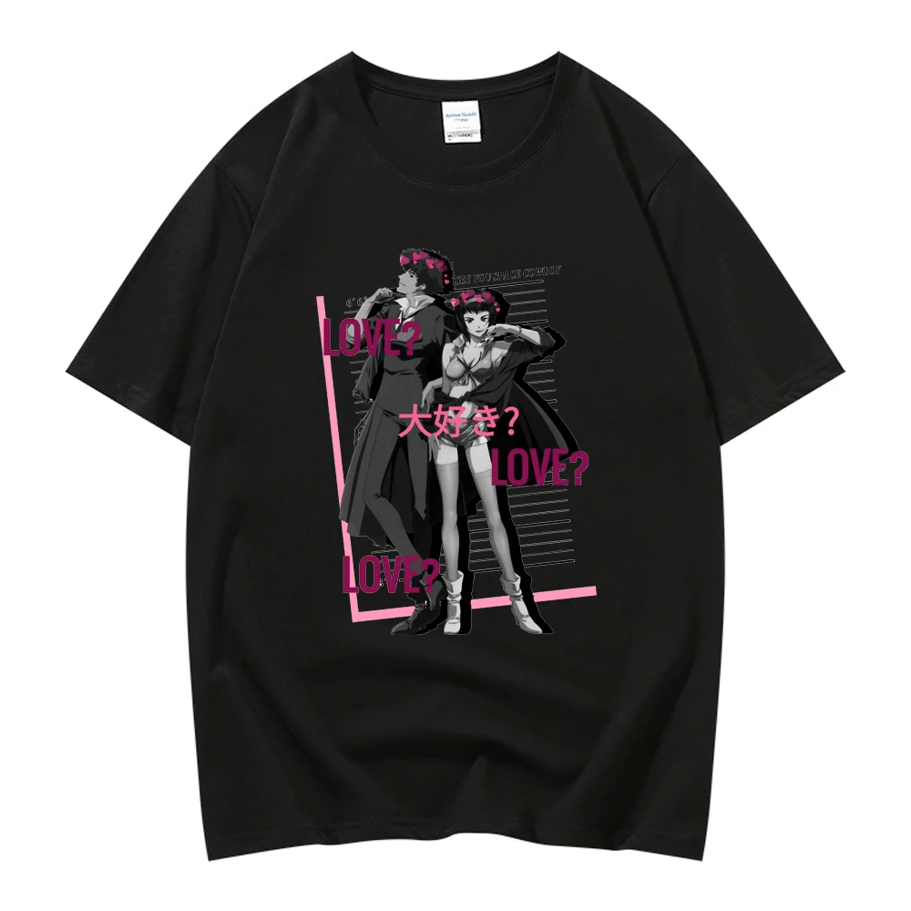 

Cowboy Bebop T Shirt Men Women Kawaii Summer Cotton Tshirt Harajuku Fashion Tee Shirt Japanese Anime Couple Hot T-shirts Male