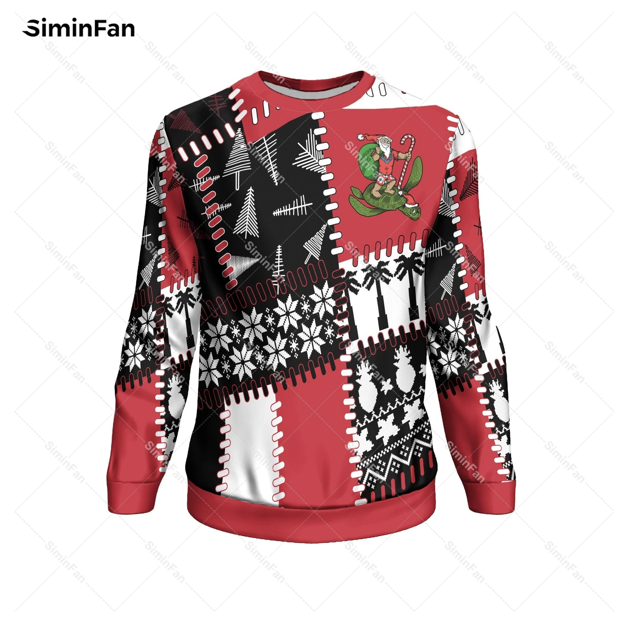 

Hawaii Ugly Christmas Sweatshirt - Turtle Version 3D Full Printed Men Pullover Casual Sweatshirt Hoodie Coat Unisex Outwear