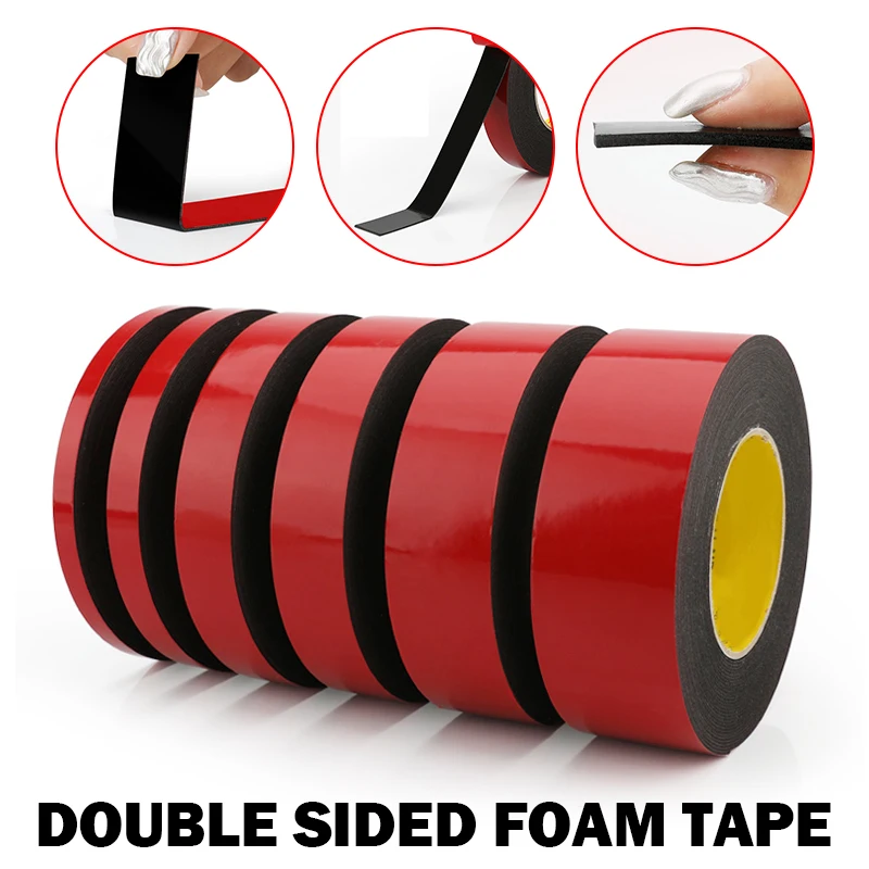 

10M Super Strong Sticker Double Side Foam Tape Anti-Sunburn Temperature Non-Track Waterproof For Car DIY Crafts Home Decorate