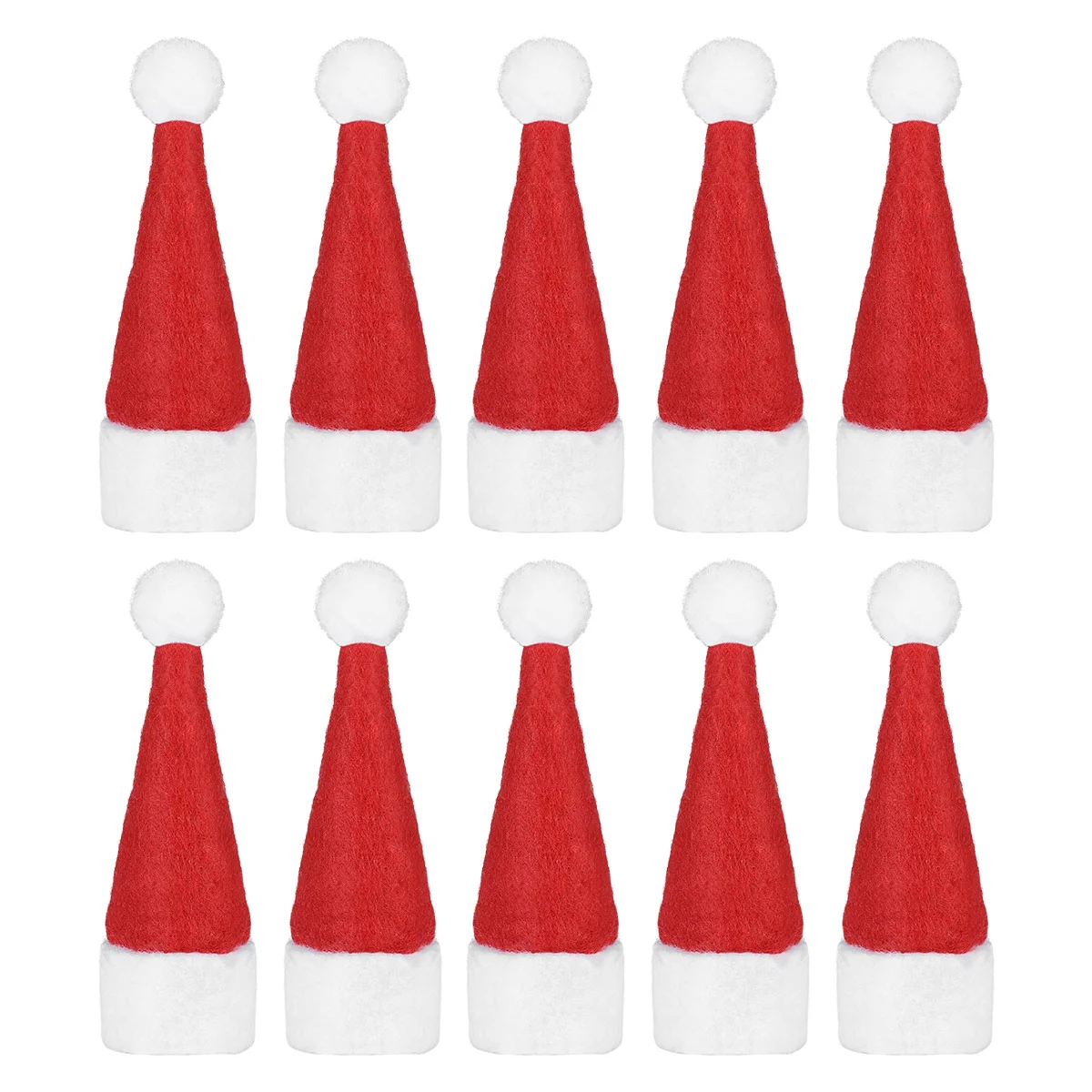 

Amosfun 24pcs Mini Christmas Caps Lollipop Hats Decors Nonwoven Candy Packing Hats Christmas Supplies for Home Shop Store