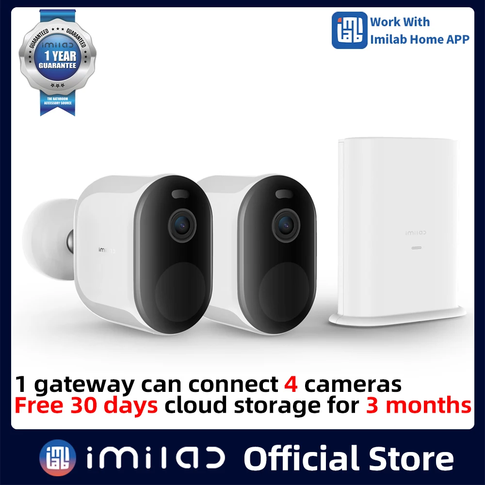 【30USD CODE:IMILABEC4R】IP-камера IMILAB EC4 уличная для системы видеонаблюдения 4 МП Wi-Fi |