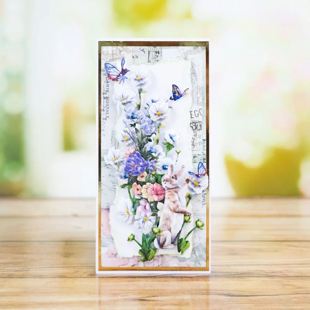 Штампы для скрапбукинга изящные гирлянды пуговицы трава бабочка цветок резка