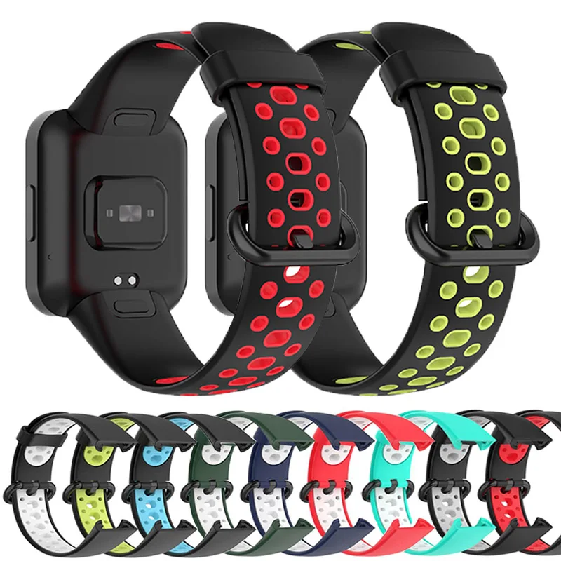 Фото Ремешок спортивный для XiaoMi Mi Watch 2, сменный силиконовый браслет для Xiaomi Redmi Watch 2 Lite №1