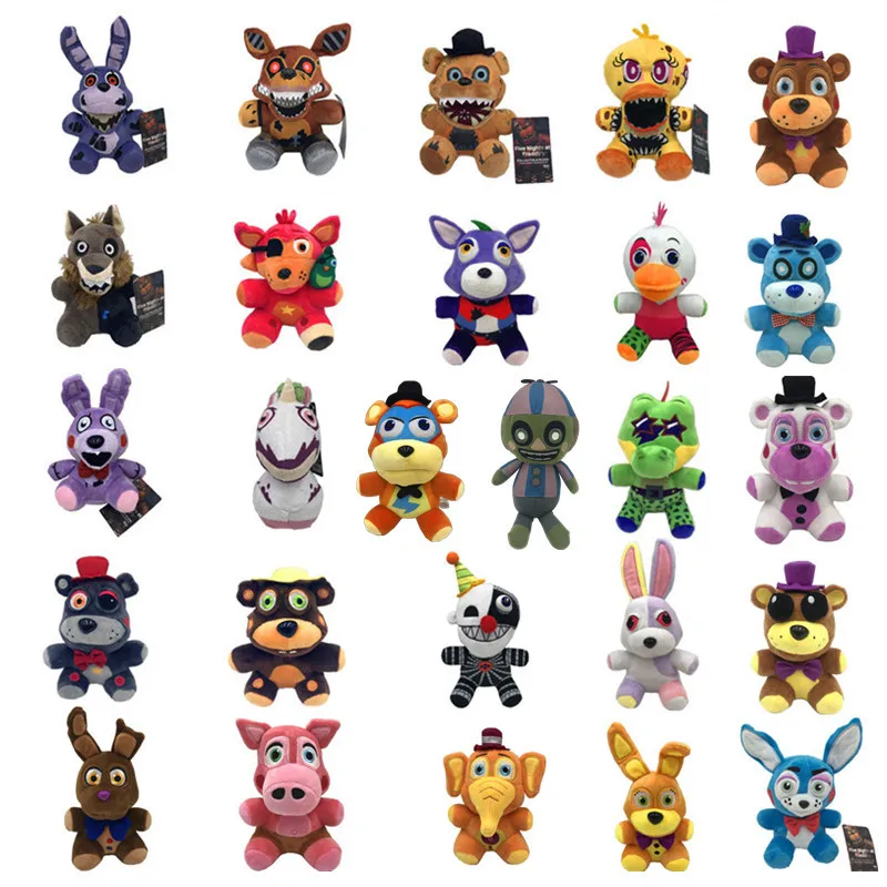 

20CM Five Night At Freddy Plushie Kawaii Fazbear Bear Foxy Rabbit Chica Plushie Fnaf Plush Toys Doll Children Birthday Gift Toys