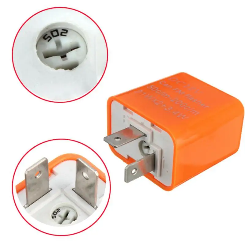 

Universal Signal Indicator Adjustable Frequency Led Flasher Relay Portable Flasher Relay Car Supplies Waterproof Led Resistor