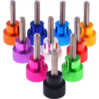 1pcs m6 color aluminum stainless steel screw thumb screw can be fine tuned mechanical inspection tool long screw