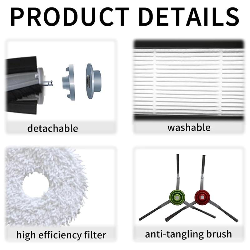 

Запасные части Аксессуары Для Ecovacs DEEBOT X1 OMNI X1 TURBO Robtic Vacum Roller Brush Side ЩЕТОЧНЫЕ фильтры