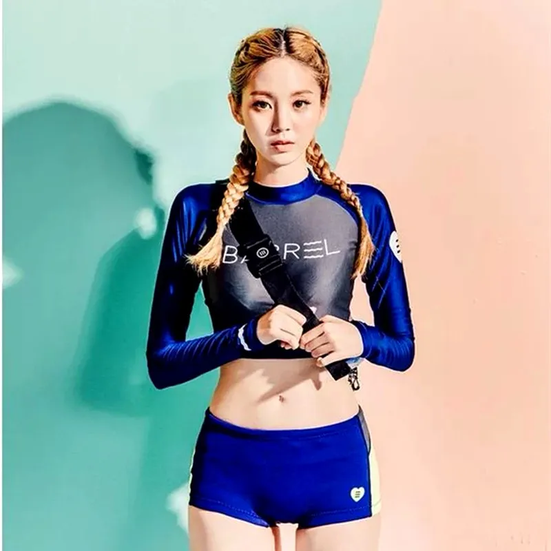 

Women Swimming Fitness Sports Yoga Clothing Women's Long-sleeved Dive Swimsuit Quick-drying Tight Diving Shirt Pants for Women