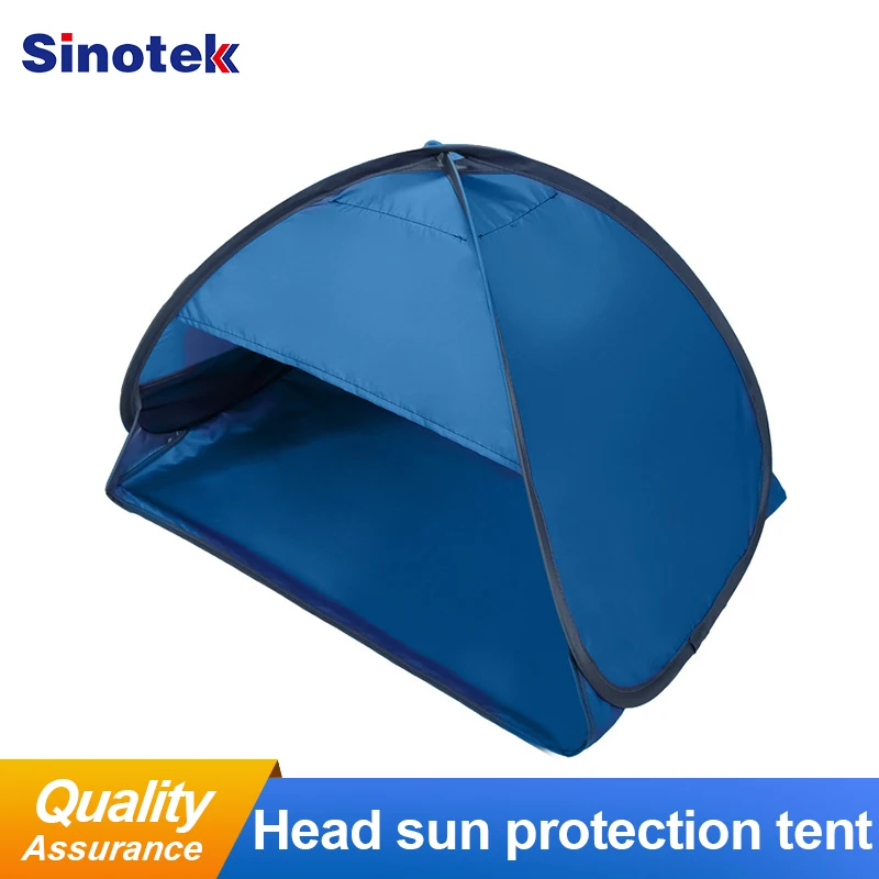 

Portable Outdoor Beach Face Tent Mini Awning Head Coming Folding UV Protection Umbrellas With Phone Holder Sun Shelter Tent