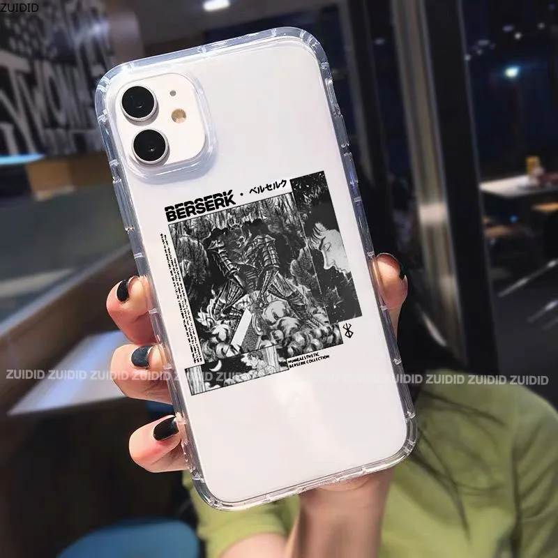 Аниме Чехол Berserk для телефона iPhone 11 12 13 mini pro XS MAX 8 7 6 6S Plus X XR мультяшный меч гэтсу |