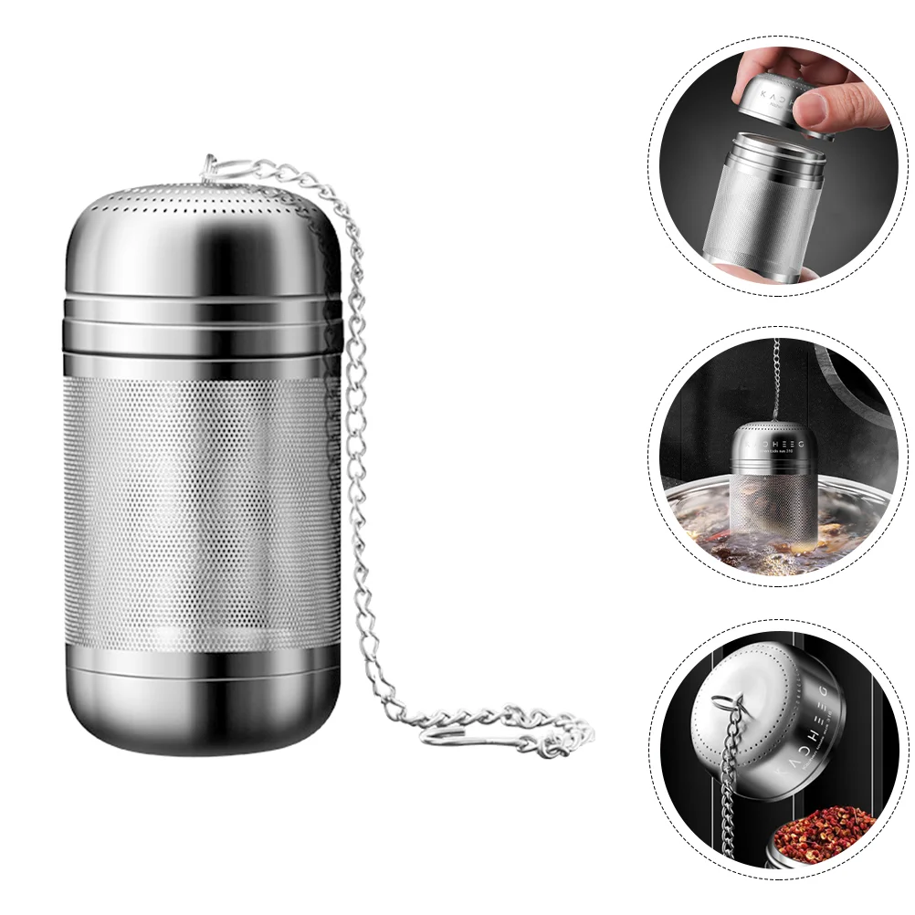 

Tea Infuser Strainer Filter Basket Mesh Loose Seasoning Steeper Leaf Steel Cooking Stainless Fine Soup Metal Seasonings Infusers