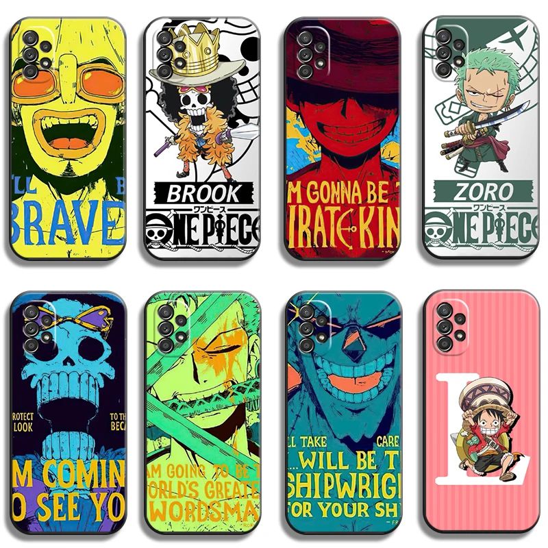 

One Piece Bandai Phone Cases For Samsung Galaxy A51 4G A51 5G A71 4G A71 5G A52 4G A52 5G A72 4G A72 5G Cases Funda Coque