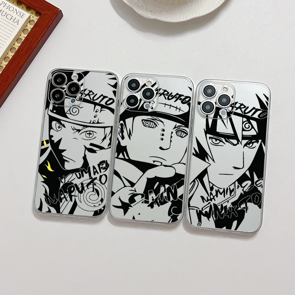 

Anime Narutoes Hatake Kakashi Pain Phone Case For Samsung A53 A50 A12 A52 A52S A51 A72 A71 A32 A22 A30 4G 5G Transparent Capa