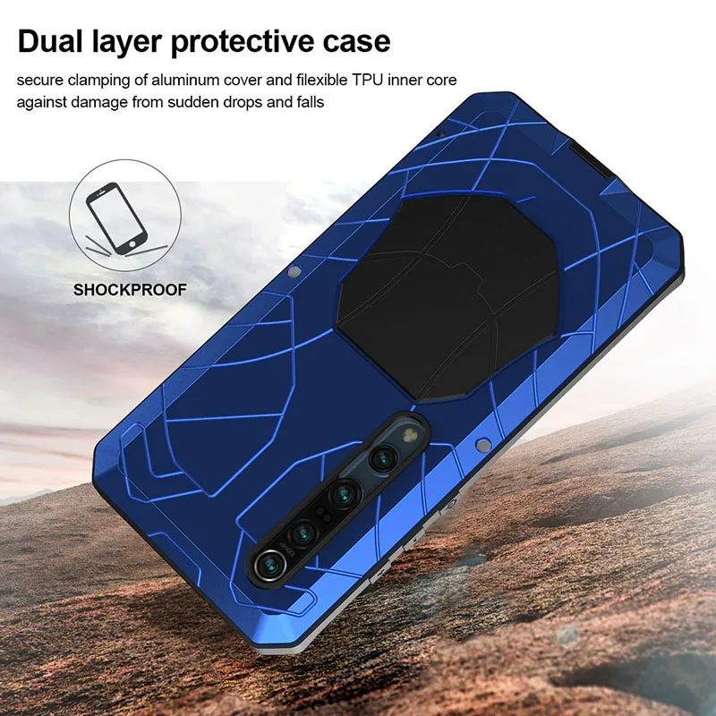 Imatch Phone Case For Xiaomi Mi 11 10 Pro Lite Case Hard Aluminum Metal Tempered  Protector Heavy Duty Cover For Xiaomi 10 Ultra
