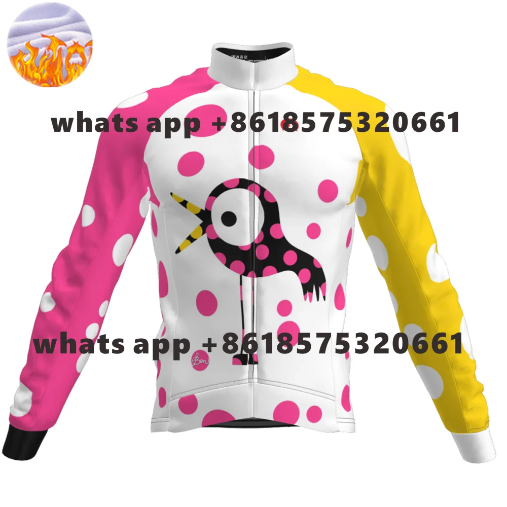 Slopline Men Winter Jacket Cycling Jersey Road MTB Fleece Flannel Cycle Coat Ciclismo Hombre New product Cycling Clothing 2021