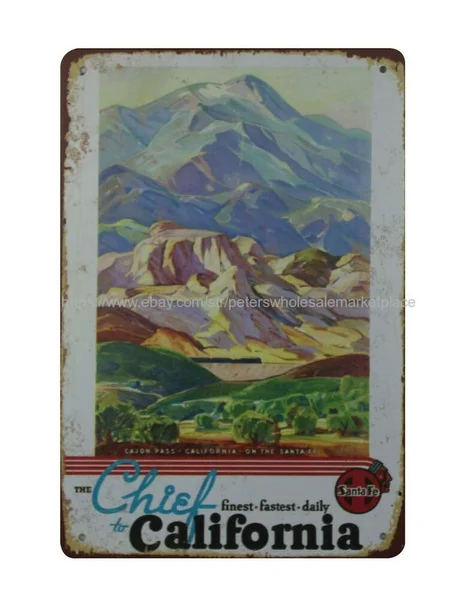 

room decor ideas Chief Finest Fastest Daily To California metal tin sign
