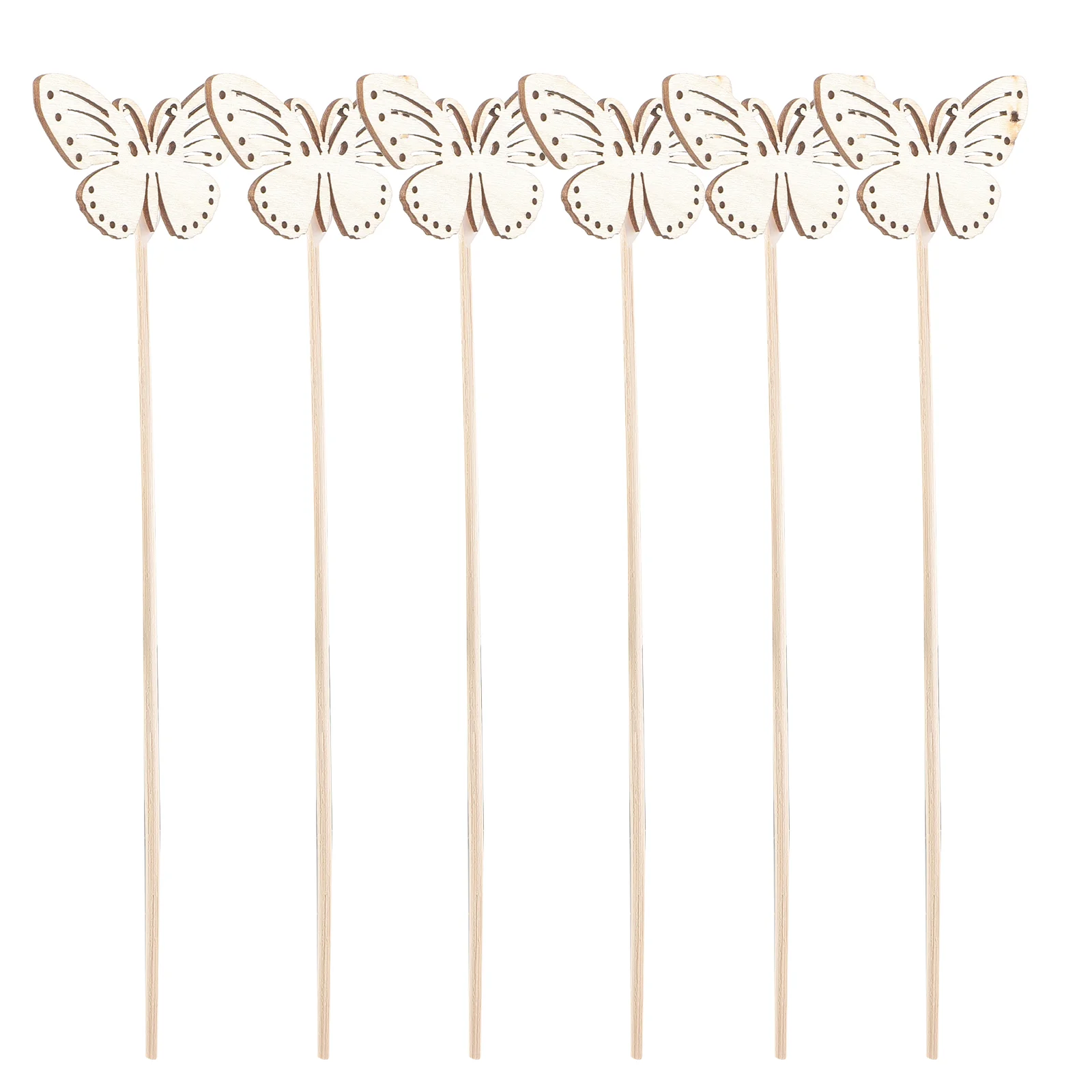 

10 Pcs Butterfly Diffuser Sticks Wood Slices Accessories Bathroom Office Desk
