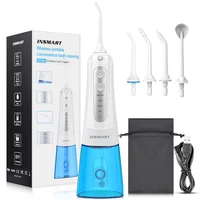 insmart oral dental irrigator portable water flosser usb rechargeable 4 modes ipx7 water jet tank 300ml water thread for teeth