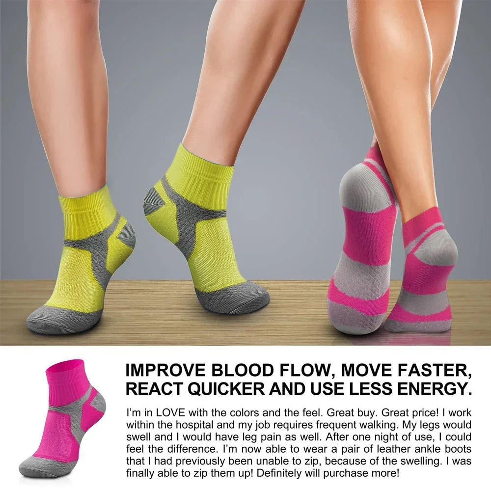 1 пара компрессионные носки для мужчин и женщин 15-20 мм рт. Ст.