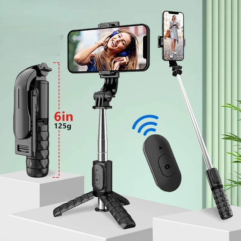 

Bluetooth bezprzewodowy Selfie Stick składany Mini statyw wysuwany Monopod ze zdalną migawką do telefonu iPhone IOS FOR Xiaomi