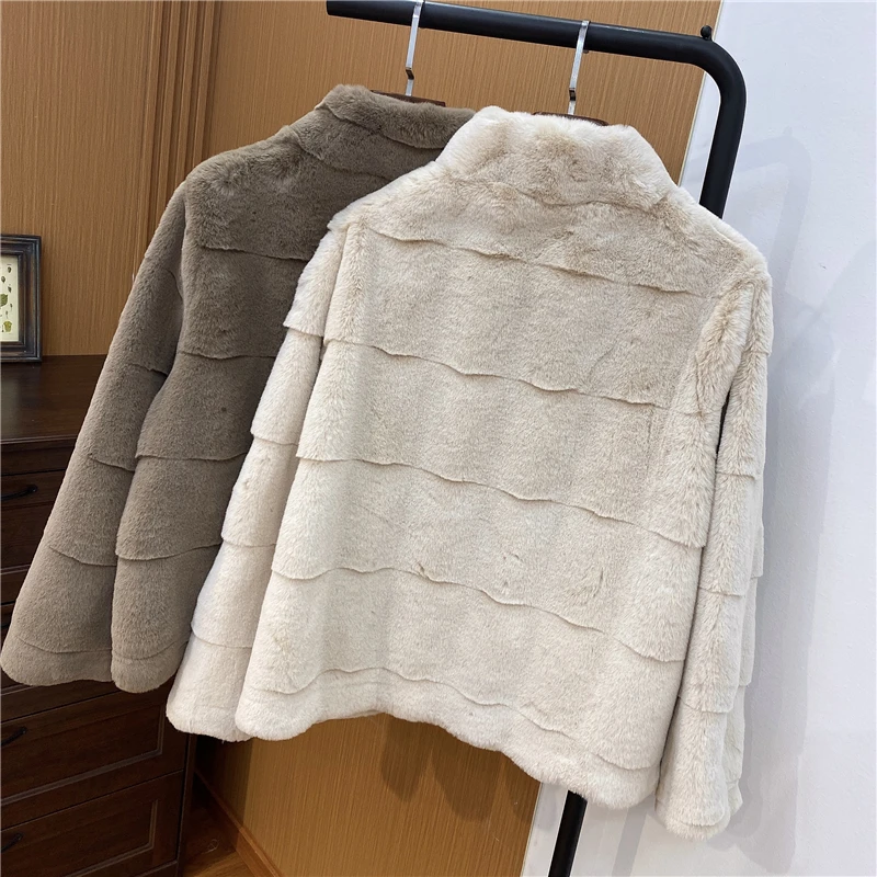 Favourite Coats Woman Winter 2022 Women Coat Fur Mink Fur Thick Winter High Street Other Slim Real Fur Long Coat