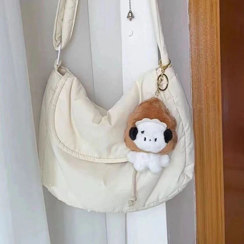 Плюшевый брелок для ключей с изображением щенка мультяшная собака мягкая кукла