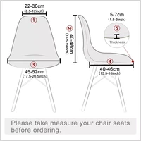 1246 pcs velvet fabric bar chair cover washable removable seat cover armless shell chair covers for banquet home hotel