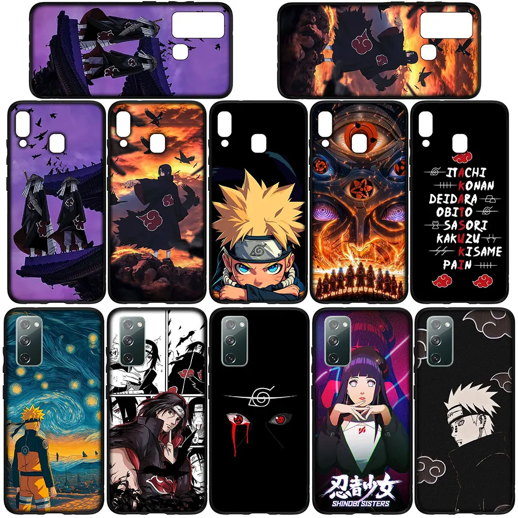 Itachis Uchihas Sasukes Akatsukis Pain Cover для Samsung Galaxy S21 S20 Fe S23 S22 Ultra S8 Plus A25 A12 A13 A21S A73 + чехол