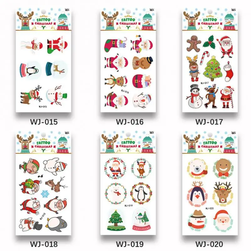 

Christmas Temporary Tattoos For Kids Waterproof Body Face Stickers Birthday Stocking Stuffed Xmas Gifts Party Favors For Kid